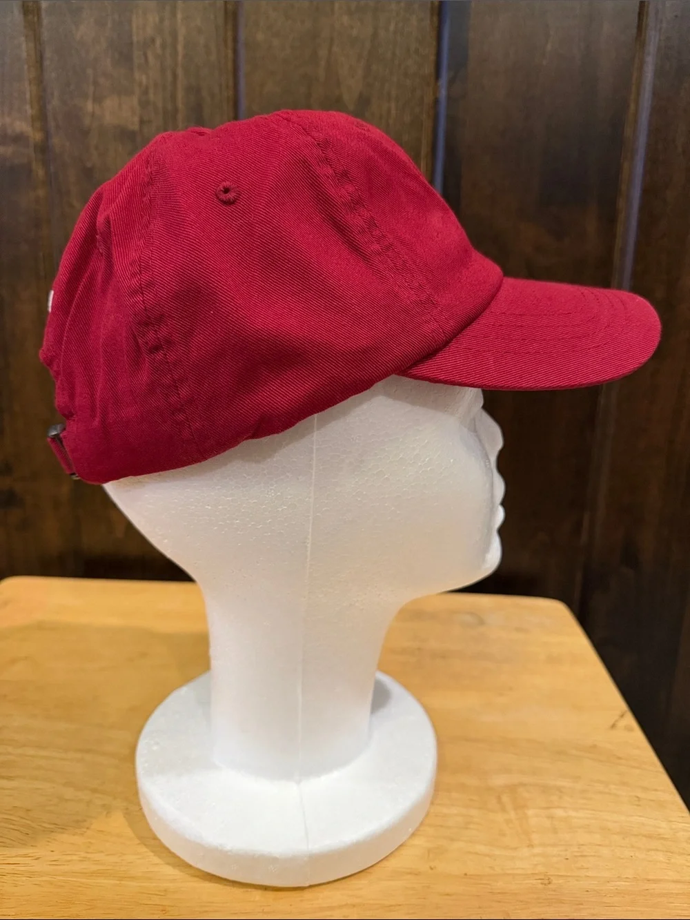 Ralph Lauren Red Baseball Cap with White Polo Pony